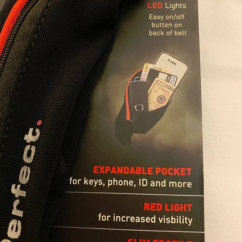 Perfect Fitness LED Safety Slim Pack Running Pack - Picture 2 of 4